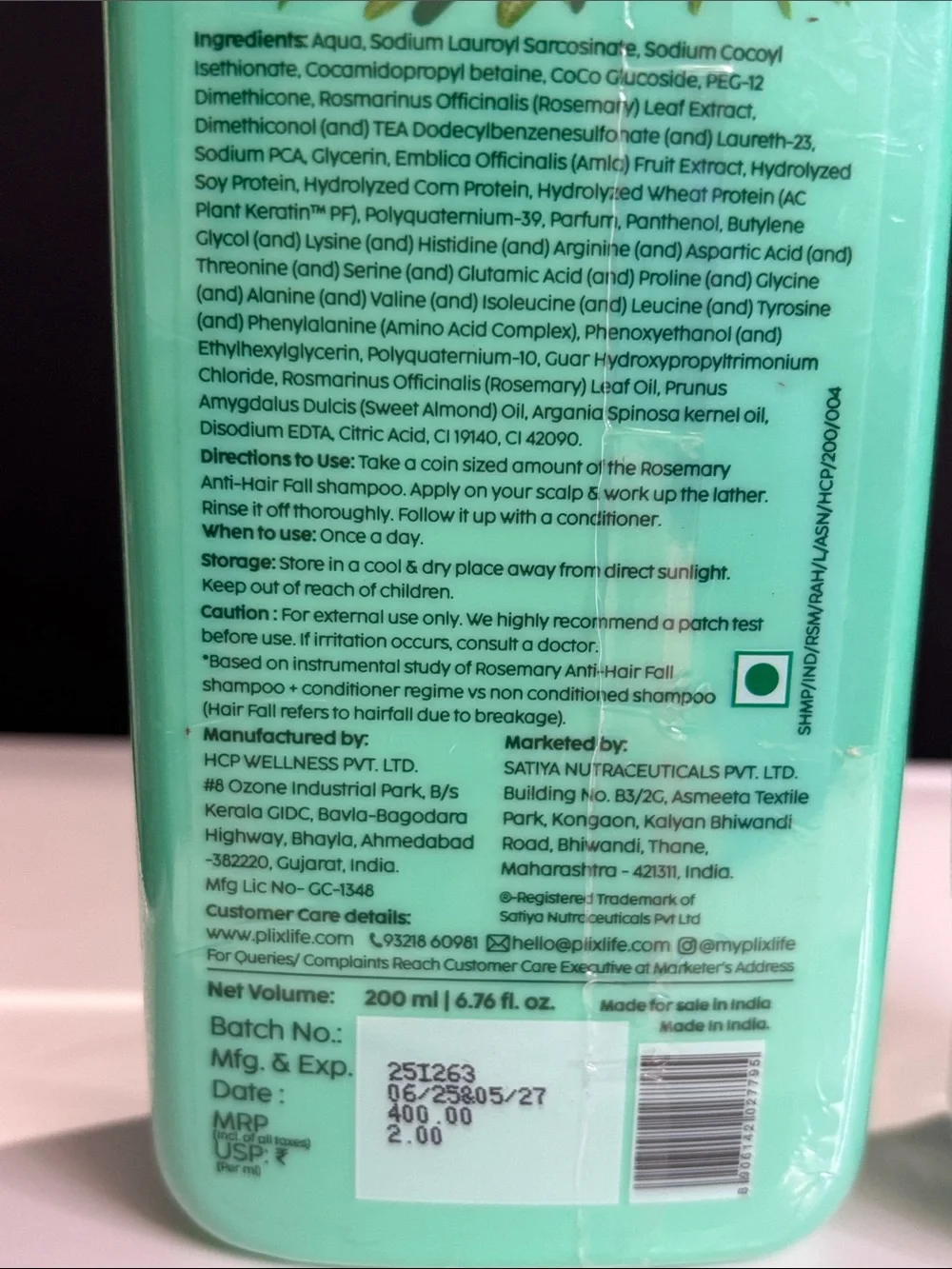 Plix rosemary anti